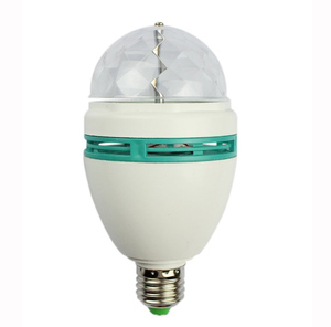 Lampes de décoration intérieure <span class=keywords><strong>LED</strong></span> RGB rotatives automatiques colorées E27 3W, lampe de fête, lumière disco - Product Image 3