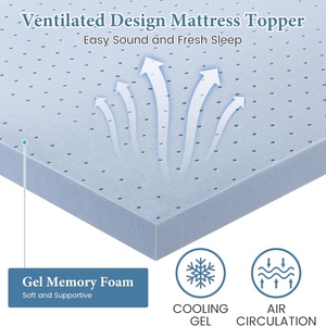 3-inch công ty nệm Topper với bộ nhớ bọt gel-truyền làm mát PVC giường Topper cho đau lưng cứu trợ cho ngủ - Product Image 3