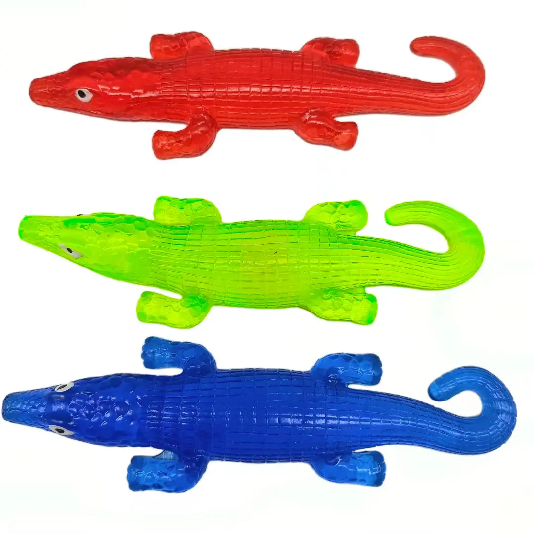 Schlussverkauf nostalgischer Stil kinder pädagogische klebe-Spielzeuge elastisch dehnbar klebe-Krokodylienform klebe-Spielzeug