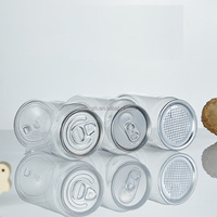 Bouteilles en plastique PET transparentes de haute qualité avec logo, bouteilles de boisson gazeuse avec canettes en aluminium, idées pour petites entreprises