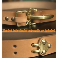 Boucle de ceinture en cuir rétro pour homme en laiton massif, boucle de ceinture Littleton Cavalry, fermoir de sac artisanal