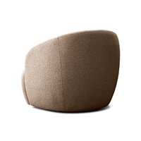 Canapé de salon moderne cinq étoiles avec dossier incurvé, assise ultra-épaisse et coussins moelleux, ensemble de canapés pour villa, mobilier d'intérieur