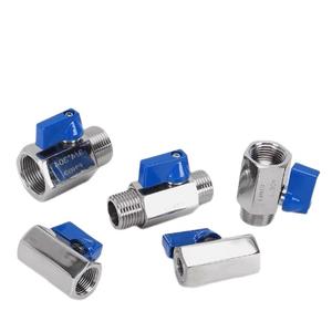 Mini válvula de bola de acero inoxidable de 1/2 ", índice sanitario, válvula de bola Manual de diámetro completo, Mini válvula de bola de acero inoxidable 304 316L 1/4 - Product Image 6