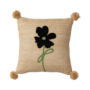 Style naturel Floral plante broderie Design Original taie d'oreiller <span class=keywords><strong>housse</strong></span> de coussin pour salon fête canapé décoration de la maison - Product Image 2