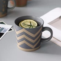 Nordique rétro 11oz grès céramique tasse à eau nouveau Design 350ml argile tasse à café tasses en céramique verres