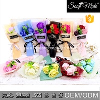 Set Hadiah Hari Valentine, Karangan Sabun Mawar Banyak Warna, Dekorasi Wangi Cuci Tangan Buatan Tangan, Set Hadiah Hari Ibu