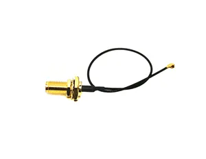 Prezzo di fabbrica Sma femmina paratia impermeabile a Ipex Ufl 1.13 Pigtail Cable Assembly Jumper con tappo antipolvere SMA