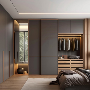 Thiết kế phù hợp đi bộ trong tủ quần áo cửa trượt trong tủ quần áo cao cấp bespoke Tủ tối đa hóa không gian tủ phòng tùy chỉnh được xây dựng - Product Image 6