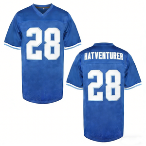 Jersey Kustom Lengan Pendek Jersey Olahraga Jersey Pemain Sepak Bola Amerika - Product Image 1