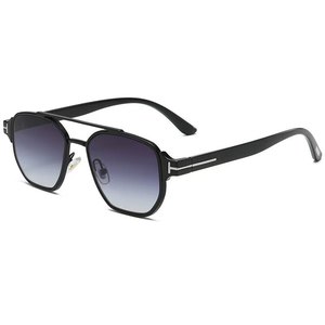 Gafas de Sol 2026 de Moda, Montura Metálica Cuadrada de Doble Barra, Protección UV400, Estilo Europeo Americano, Lujo Ligero para Hombre - Product Image 5