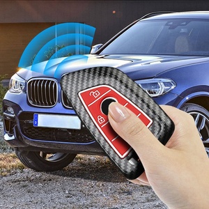 Coque de <span class=keywords><strong>clé</strong></span> de remplacement de luxe en ABS fibre de carbone rouge pour télécommande intelligente <span class=keywords><strong>BMW</strong></span> <span class=keywords><strong>F20</strong></span> F30 F10 - Product Image 3