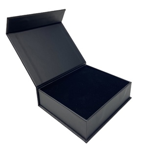 Wholesale Custom Logo Spot UV High-End Black <b>Magnetic</b> Flip Rigid Eco-Friendly <b>Gift</b> <b>Box</b> Flat Pack Recyclable for Apparel Cosmetic - Product Image 4