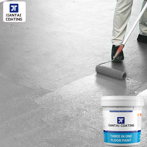 Pintura para pisos tres en uno de fábrica: solo cepille sobre el suelo de cemento, revestimiento epóxico resistente al desgaste. - Product Image 1