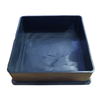 Embout de protection carré noir en PVC de 50 mm pour meubles, embout de protection de tuyau en plastique trempé, embout de pied industriel personnalisé