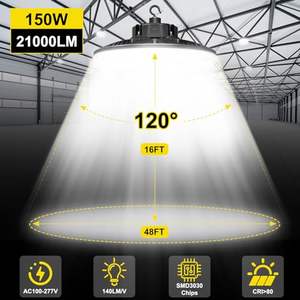 Luminaria Lineal de Alta Bahía UL DLC 150W 240W 300W 400W CCT con Potencia Ajustable IP65 para Almacenes Industriales, Comerciales y Tiendas, Luz LED de Alta Bahía - Product Image 4