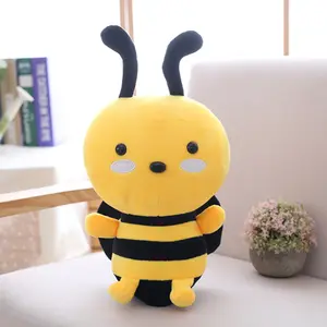 Promocional al por mayor de encargo suave lindo barato niños regalos de peluche insecto abeja animales de peluche Juguetes