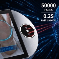 Terminal de Control de Acceso con Reconocimiento Facial y Huella Dactilar de 8 Pulgadas, Cámara Dual de 2MP con WiFi, Resistente al Agua IP65