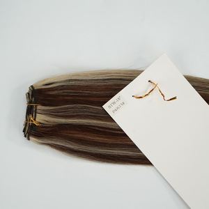 Nouvelle mode pour la couleur 1B, extensions de cheveux humains brésiliens bouclés italiens Remy, tissage double trame, 8 pouces, mèches étirées - Product Image 3