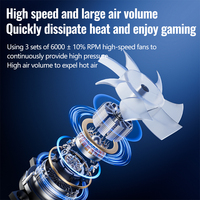 Ventilateur de refroidissement AOLION avec port USB 3.0 pour console PS5 Slim, trois ventilateurs, haute efficacité, accessoire fin P5