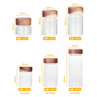 Lot de pots de conservation hexagonaux transparents en verre de 8 oz avec couvercles, chauffables et détachables, pour épices et aliments – Contenants de cuisine modernes en gros