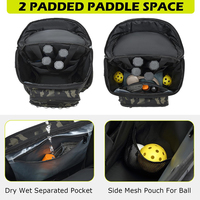 Sac de transport réglable pour raquettes et essentiels quotidiens – Sac de pickleball léger idéal pour les joueurs occasionnels – Confortable pour le terrain