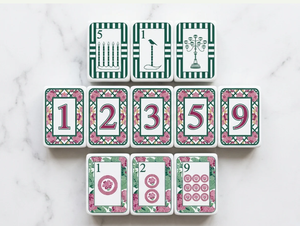 Juego de Mahjong Americano <span class=keywords><strong>Caki</strong></span> Law Rence, Fichas de Mahjong Acrílicas, Diseño Personalizado con Tema de Flores, Regalo Familiar de Alta Calidad - Product Image 5