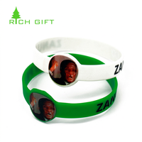 Bracelets en silicone personnalisés, imprimés par sublimation, étanches, pour événements, charité, école