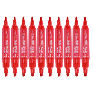 Stylos marqueurs rouges Logo personnalisé petite encre permanente <span class=keywords><strong>de</strong></span> 2.0mm grande tête <span class=keywords><strong>de</strong></span> 6.0mm pour papier à lettres tissu <span class=keywords><strong>CD</strong></span> stylo marqueur à grande tête - Product Image 2