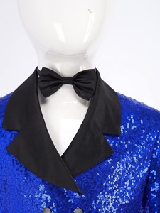 Costume de magicien pour garçons, ensemble de frac à paillettes pour enfants avec chapeau haut-de-forme, gants, baguette magique, spectacle de magie, cosplay, performance sur scène - Product Image 3