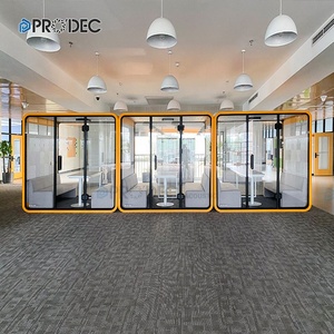 <span class=keywords><strong>Cabine</strong></span> insonorisée pour école, <span class=keywords><strong>cabine</strong></span> silencieuse à structure métallique, <span class=keywords><strong>studio</strong></span> <span class=keywords><strong>acoustique</strong></span> pour 4 personnes - Product Image 1