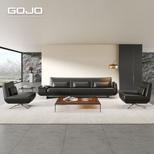 लक्जरी क्लासिक चमड़े के कार्यालय सोफे के साथ अपार्टमेंट और व्यवसाय प्रतीक्षा कक्ष के लिए बैठने - Product Image 1