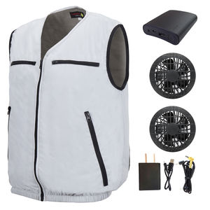 Uniformes de travail pour ventilateur midienne, gilet de climatisation avec jeu de batteries, contre-mouvements thermiques - Product Image 1