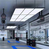Lampe de Travail LED Moderne Panneau en Aluminium Plafonnier pour Auto Car Detailing pour Home Workshop Garage Road Office Garden Landscape