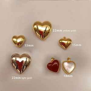 Xinfly Wholesale Forever Love Fine Jewelry Gifts <b>Solid</b> 18k <b>Gold</b> Heart Charm <b>Pendant</b> for Diy Making - Product Image 5