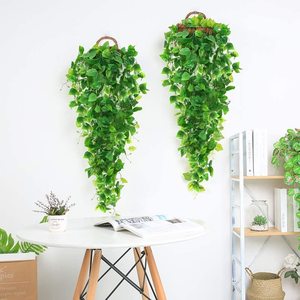 Artificial Pothos <b>Wall</b> Hanging Green Ivy Vines 100cm-200cm Indoor Office Plant <b>Decoration</b> Plastic <b>Leaf</b> Garland - Product Image 2
