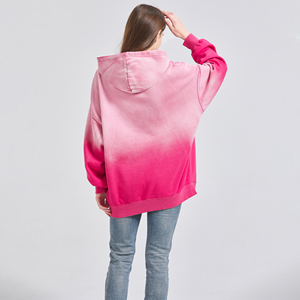 Oversized Pullover Hoodie <b>Spray</b> Dye Ombre 100% Cotton / CVC Fleece or French Terry Custom Print Streetwear - Product Image 3