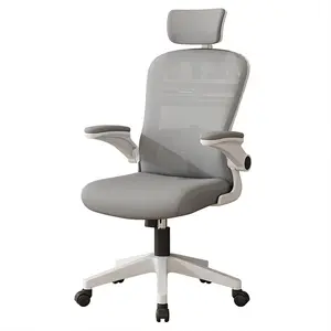 Wholesale Luxury PU High Back Modern Synthetic Leather Swivel Executive Office Chair with Chrome Base, Back Support Chair