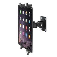 Support mural rotatif pour tablette en métal 360, support de tablette mural en alliage d'aluminium librement réglable pour 7-13 pouces
