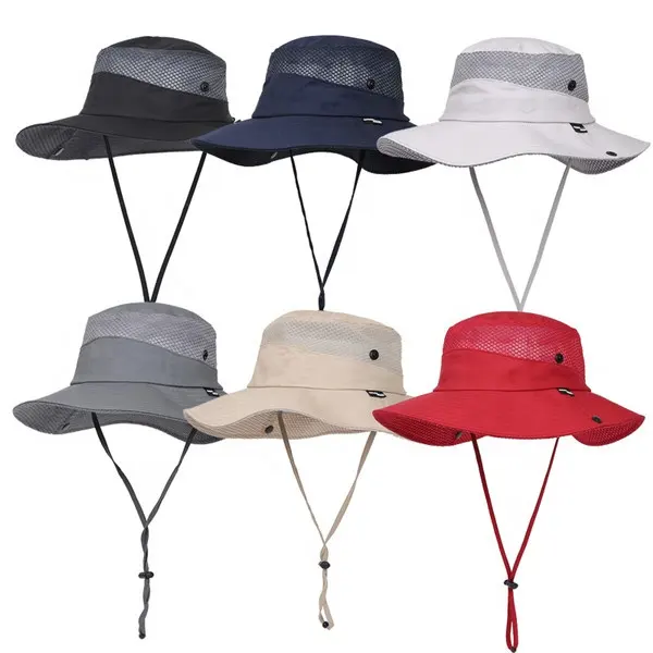 NEW Wholesale Fashion Outdoor Mountaineering Camping Hat Summer Quick Dry Wide Brim Fishing Hats