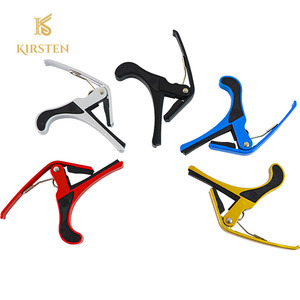 Cao cấp bạc đen đỏ hợp kim nhôm <span class=keywords><strong>Tuner</strong></span> Clip guitar Capo cho guitar - Product Image 2