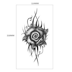 Tatuaje Temporal de Media Manga, Diseño de Serpiente Negra, Sexy, Resistente al Agua, para Adultos - Product Image 6