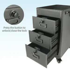 टैटू सूटकेस, आसान उपयोग के लिए मल्टी-लेयर दराज के साथ मल्टीफंक्शनल टैटू ट्रैवल केस, टैटू टूल बॉक्स