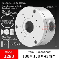 Soportes de Montaje para Cámaras de Seguridad CCTV con Carcasa de Aleación de Aluminio Impermeable, Caja de Conexiones, Directo de Fábrica