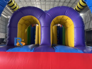 Château <span class=keywords><strong>gonflable</strong></span> Happy Face en promotion pour enfants, <span class=keywords><strong>parcours</strong></span> d'obstacles <span class=keywords><strong>gonflable</strong></span> extérieur avec toboggan, <span class=keywords><strong>parcours</strong></span> d'obstacles <span class=keywords><strong>gonflable</strong></span> intérieur pour enfants - Product Image 4