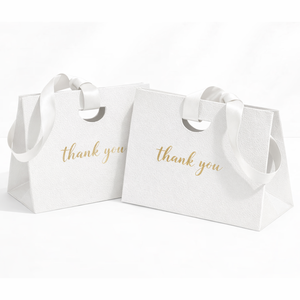 Sacs cadeaux personnalisés en papier kraft avec poignées, logo personnalisé, emballage de luxe pour le shopping, impression offset, impression de remerciement, cadeaux de <span class=keywords><strong>mariage</strong></span> - Product Image 3