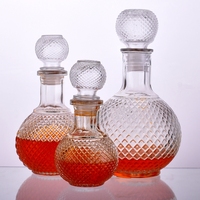 Bouteille En Verre Écologique De Luxe Personnalisé Premium Vide Bouteille En Verre Décanteur Whisky Bouteille De Vin Liqueur 250ml 500ml 750ml