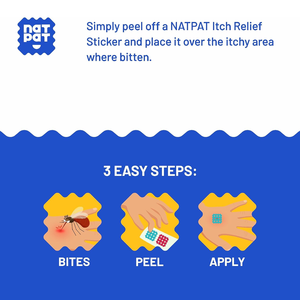 แผ่นแปะบรรเทาอาการคันจากแมลงกัดต่อย เช่น ยุง ตัวตุ่น แมลงวันทราย แมลงวันทรายเล็ก แมลงติดเตียง บัซแพทช์ - Product Image 4