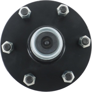 Kit d'axe de roue de remorque pré-assemblé 6 trous 5,5 pouces rond # 84 Broches de remplacement/réparation pour essieu de remorque de 5200-6000 lb - Product Image 4