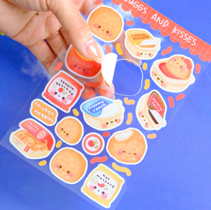 Autocollants décoratifs personnalisés imperméables découpés à la forme, motif ours mignon, feuille d'autocollants durables pour enfants, récompense pour bougies, personnalisable - Product Image 2