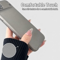 Coque de téléphone antichoc en TPU à quatre coins avec grande fenêtre C0328 pour iPhone 17 Air 18 Pro Max 16 15 14 13 12 11 Pro